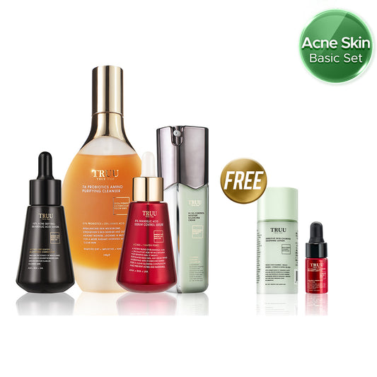 76 Cleanser + 5% Acid Serum + 10% Acid Serum + 99 Cream【FREE】Sensitive Lotion-30ml + 24.5 Whitening Ampoule-3ml