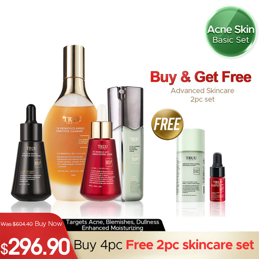 76 Cleanser + 5% Acid Serum + 10% Acid Serum + 99 Cream【FREE】Sensitive Lotion-30ml + 24.5 Whitening Ampoule-3ml