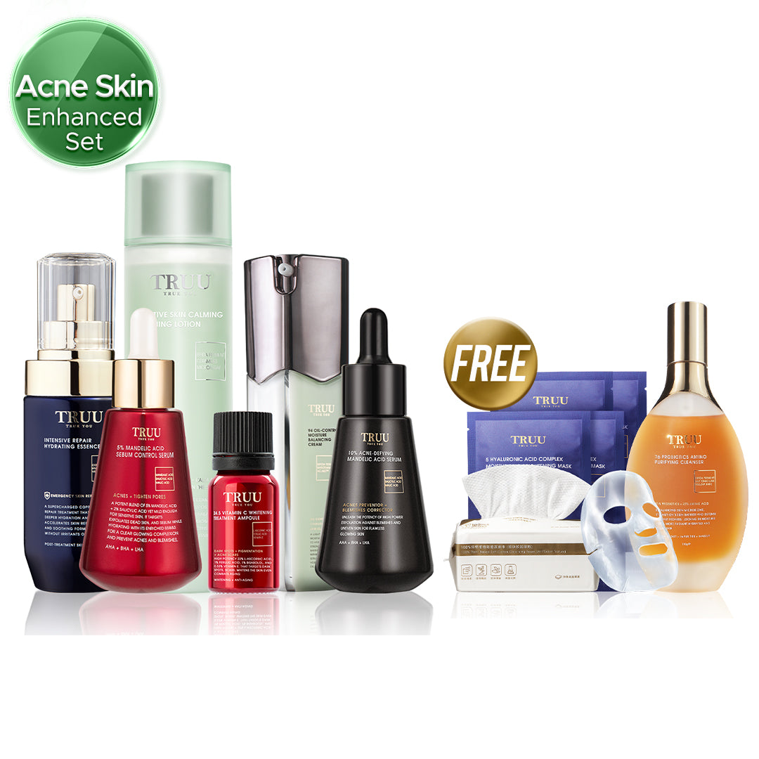76 Cleanser + 5% Acid Serum + 10% Acid Serum + 99 Cream【FREE】Sensitive Lotion-30ml + 24.5 Whitening Ampoule-3ml