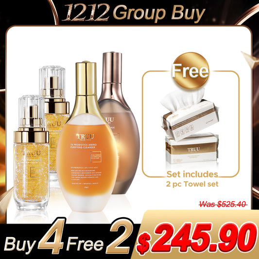 TRUU 76 Cleanser x2 (Pick One) + Repair Essence x2【FREE】Cleansing Towels (100pcs) x2