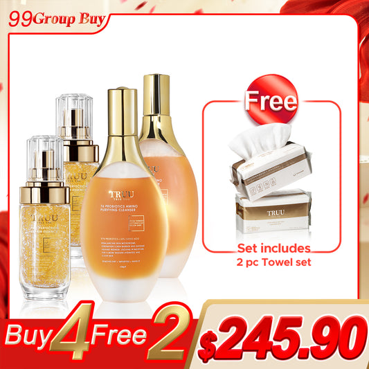 TRUU 76 益生菌氨基酸净化洁面乳 x2 + Pro Perfection 修护精华 x2【赠品】洁面巾 x2
