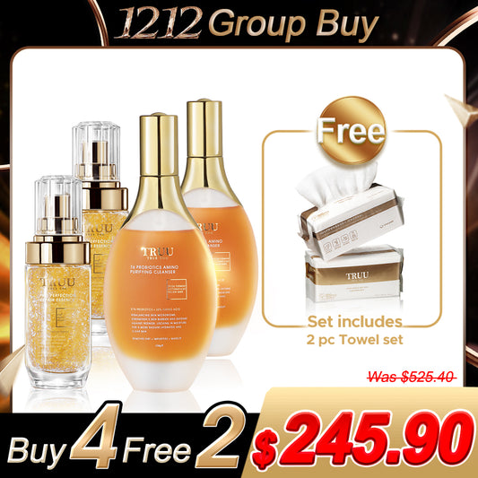 TRUU 76 Cleanser x2 (Pick One) + Repair Essence x2【FREE】Cleansing Towels (100pcs) x2