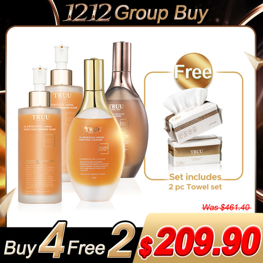 TRUU 76 Cleanser x2 (Pick One) + 76 Feminine Wash x2【Free】Cleansing Towels (100pcs) x2