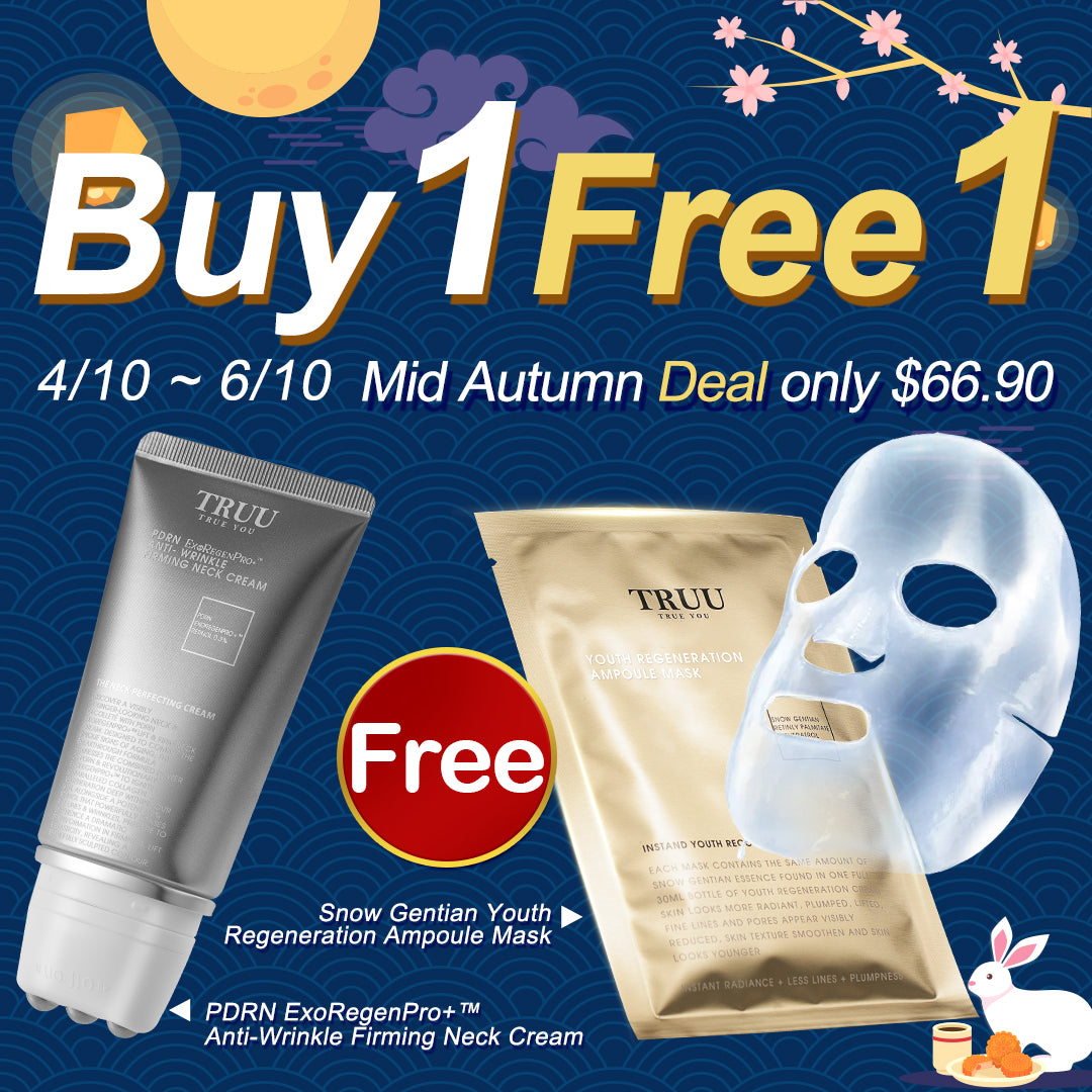 TRUU PDRN ExoRegenPro+™ Anti-Wrinkle Firming Neck Cream【Free】Regeneration Ampoule Mask
