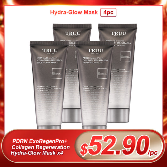 TRUU PDRN ExoRegenPro+ Collagen Regeneration Hydra-Glow Mask x4