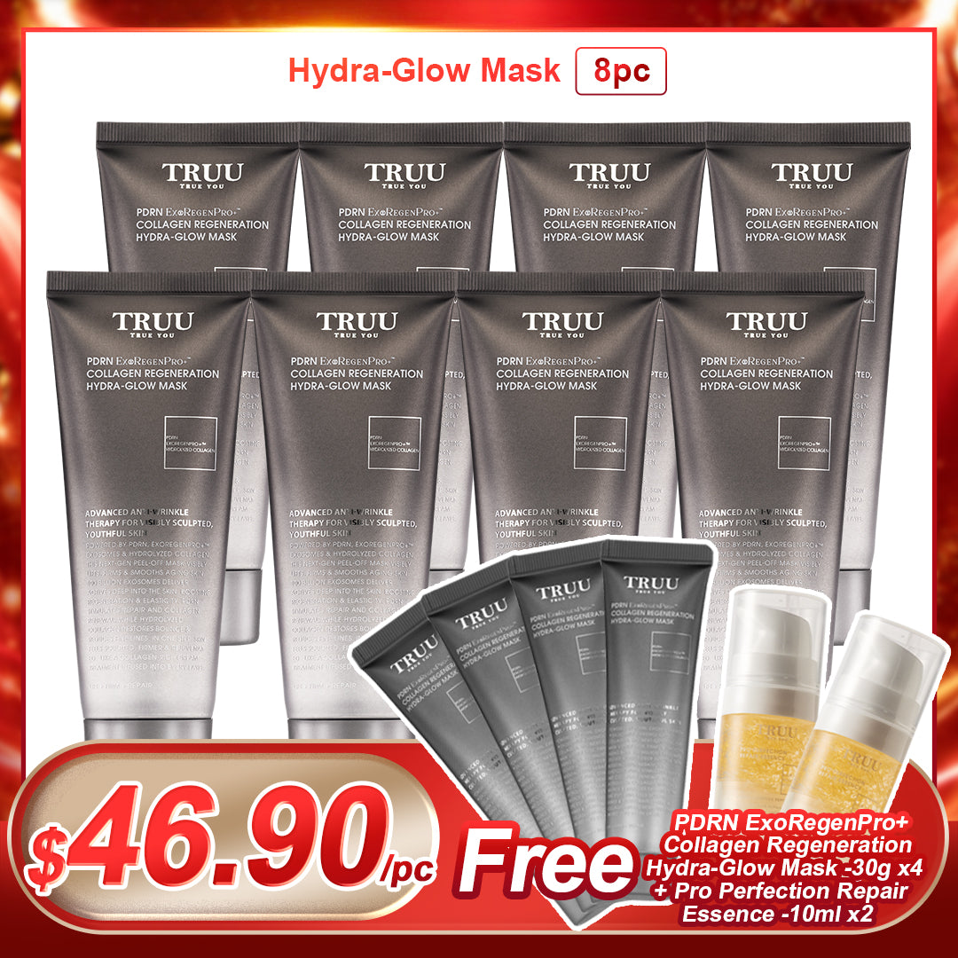 TRUU PDRN ExoRegenPro+ Topeng Hydra-Glow Penjanaan Semula Kolagen