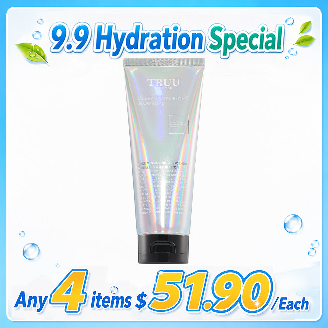 TRUU 2% BHA Skin Purifying Glow Mask | Any 4 items