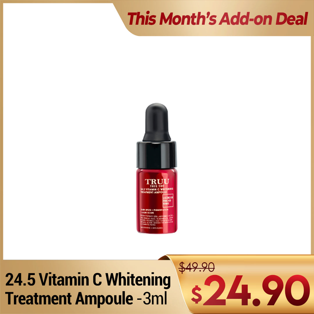 TRUU 24.5 Vitamin C Whitening Treatment Ampoule -3ml | Add on Deal
