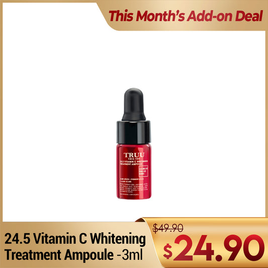 TRUU 24.5 Vitamin C Whitening Treatment Ampoule -3ml | Add on Deal