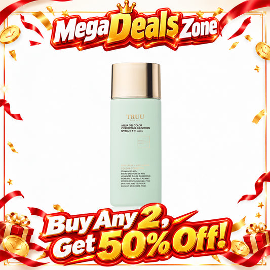 TRUU Aqua Gel Color Correcting Sunscreen SPF50+★★★ -50ml (Green) | Buy Any 2, Get 50% Off