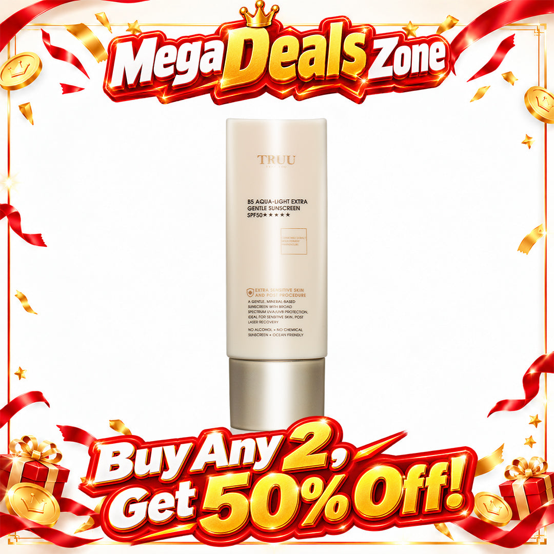 TRUU B5 Aqua-Light Extra Gentle Sensitive Skin Sunscreen SPF50★★★★★ | Buy Any 2, Get 50% Off