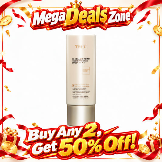 TRUU B5 Aqua-Light Extra Gentle Sensitive Skin Sunscreen SPF50★★★★★ | Buy Any 2, Get 50% Off