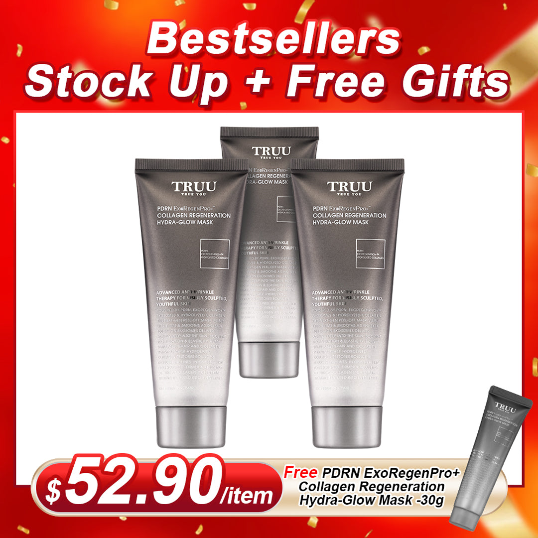 TRUU PDRN ExoRegenPro+ Topeng Hydra-Glow Penjanaan Semula Kolagen