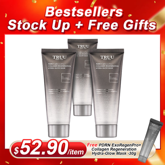 TRUU PDRN Glow Mask x3 【FREE】PDRN Glow Mask -30g x1