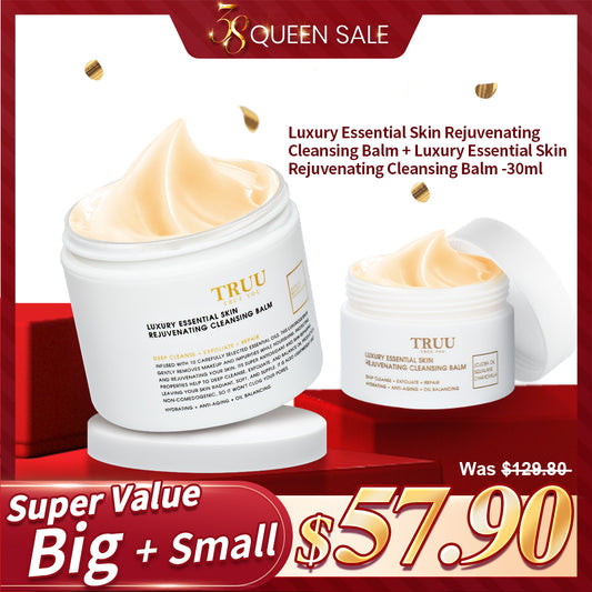 TRUU Luxury Essential Skin Rejuvenating Cleansing Balm + Skin Rejuvenating Cleansing Balm -30ml Travel Size