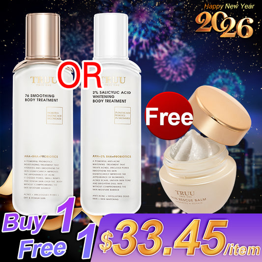 TRUU 76 Smoothing Body Treatment / 2% Salicylic Acid Whitening Body Treatment (Pick One)