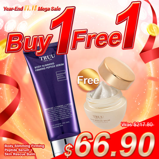 TRUU Body Slimming Firming Peptide Serum【Free】Skin Rescue Balm