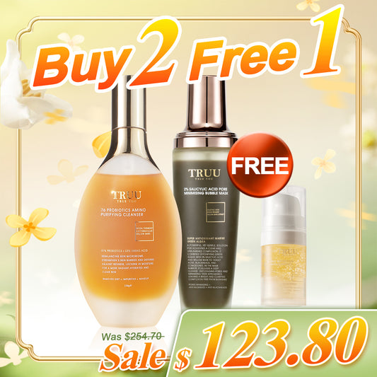 TRUU 76 Cleanser (Pick One) + Bubble Mask (Pick One)【FREE】Repair Essence -10ml