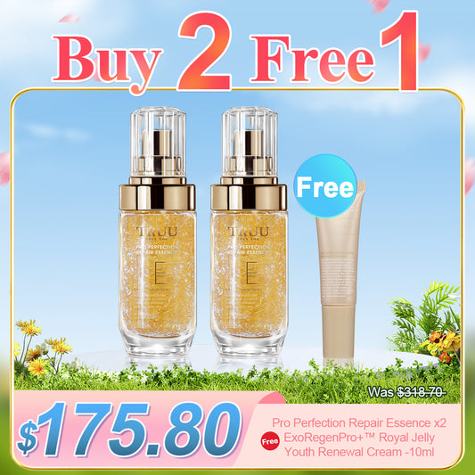 TRUU Pro Perfection Repair Essence x2【Free】ExoRegenPro+™ Royal Jelly Youth Renewal Cream -10ml