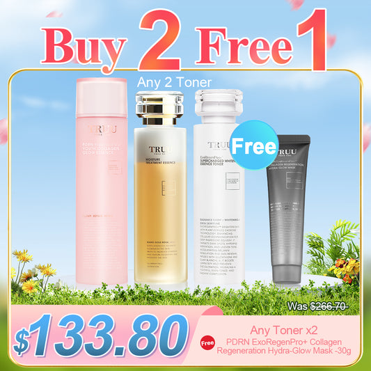 TRUU Toner (Royal Jelly Toner / Whitening Essence Toner / Sensitive Skin Calming Lotion / Skin Reneval Treatment Essence / Intensive Skin Nourishing Conditioner ) Pilih satu