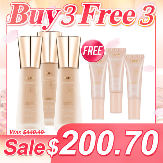 TRUU Ultra Luxe Royal Jelly Tinted Skin Perfector SPF50★★★ x3【Free】Ultra Luxe Royal Jelly Tinted Skin Perfector SPF50★★★-10ML Travel Size x3