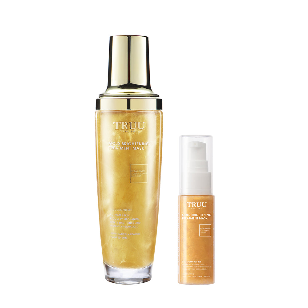 TRUU (2% Salicylic Acid Pore Minimising Bubble Mask / Gold Brightening Treatment Mask)【Free】2% Salicylic Acid Bubble Mask / Gold Bubble Mask -30ml