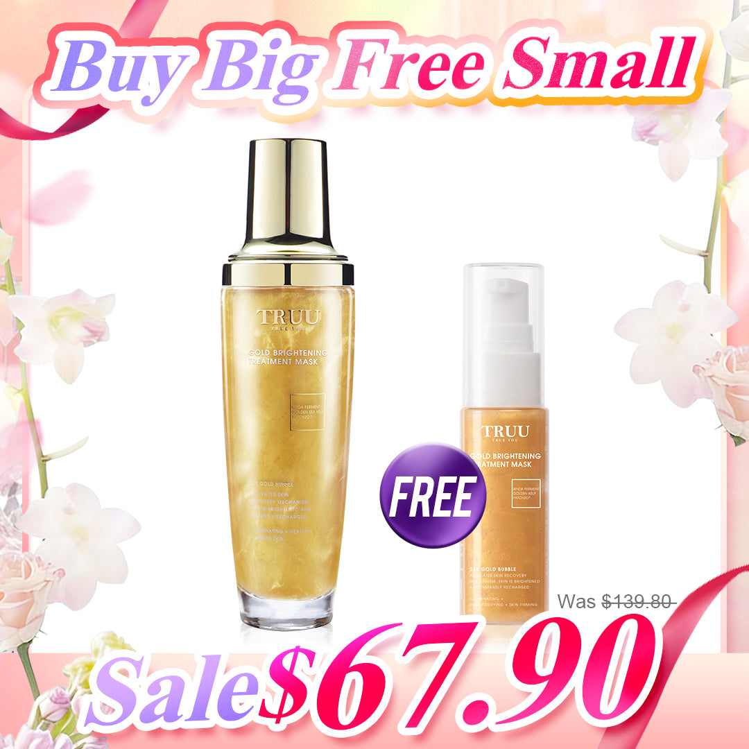 TRUU (2% Salicylic Acid Pore Minimising Bubble Mask / Gold Brightening Treatment Mask)【Free】2% Salicylic Acid Bubble Mask / Gold Bubble Mask -30ml