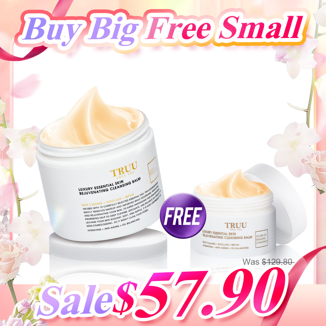 TRUU Luxury Essential Skin Rejuvenating Cleansing Balm【Free】Skin Rejuvenating Cleansing Balm -30ml Travel Size