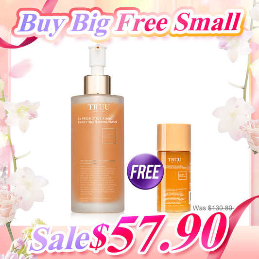TRUU 76 Probiotics Amino Purifying Feminine Wash【Free】76 Probiotics Amino Purifying Feminine Wash -30g Travel Size