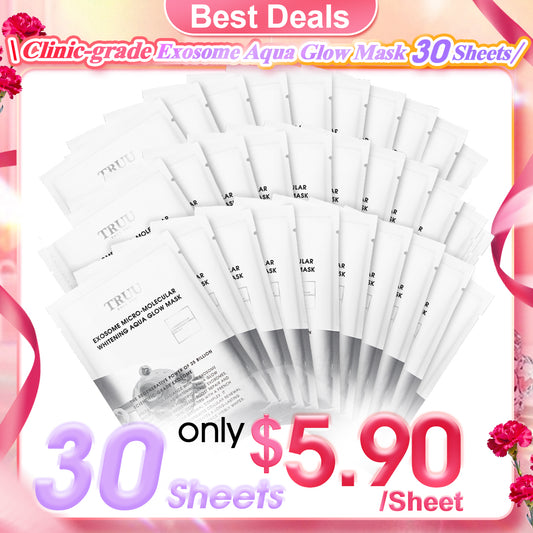 TRUU Exosome Micro-Molecular Whitening Aqua Glow Mask x30