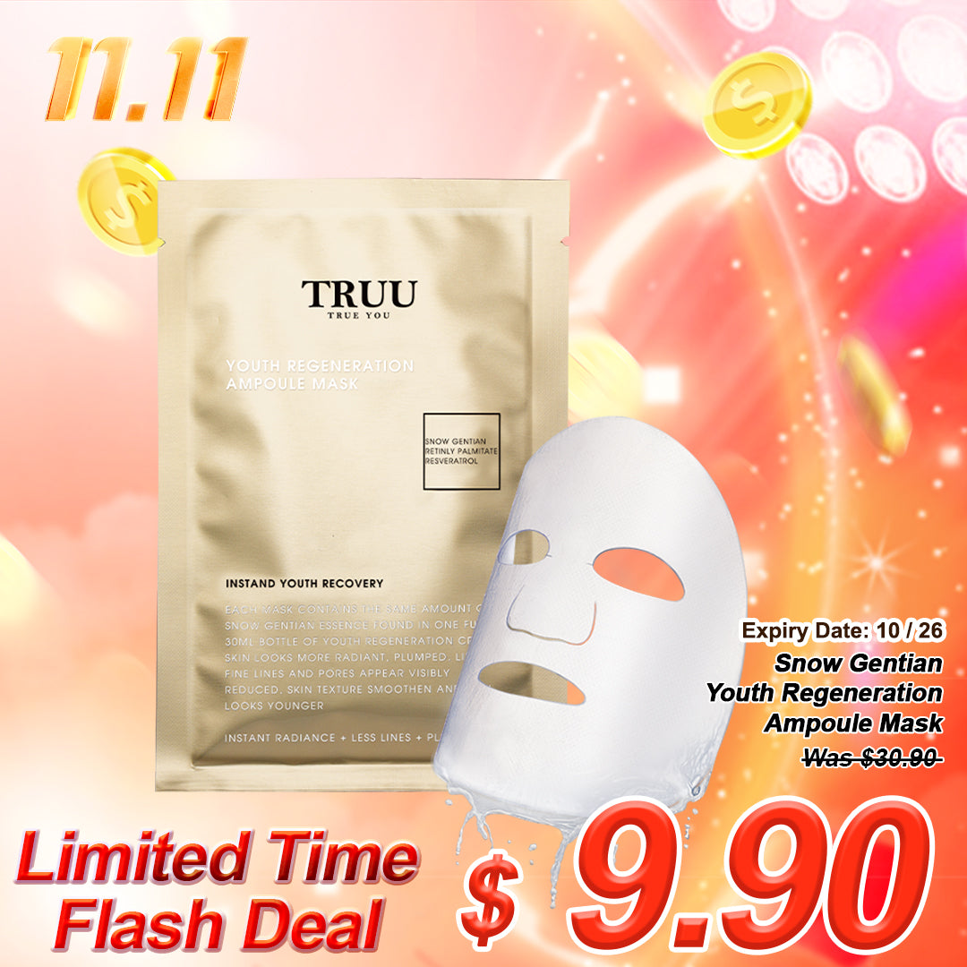 TRUU Snow Gentian Youth Regeneration Ampoule Mask (Expiry on 10/26)