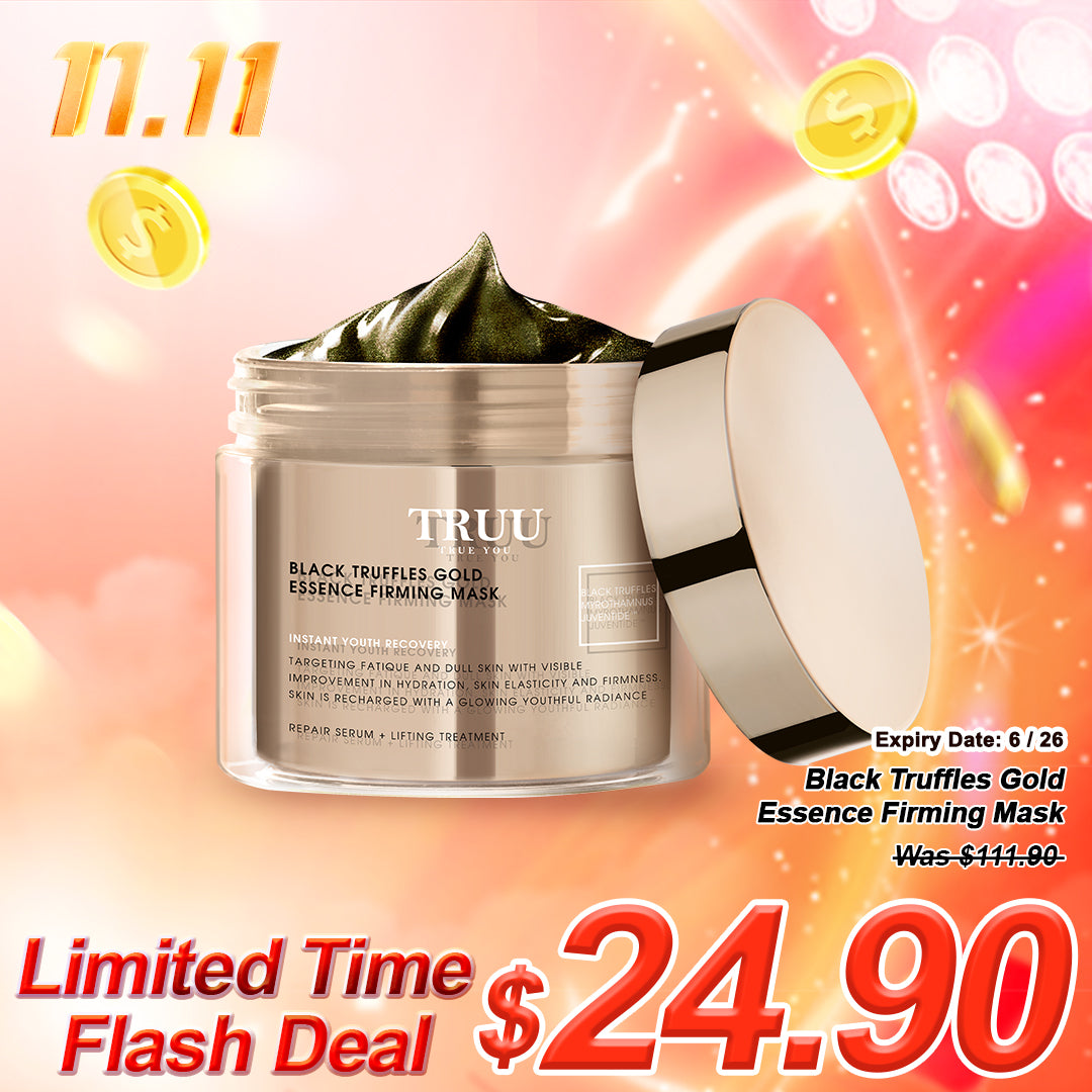 TRUU Black Truffles Gold Essence Masker Penganjal