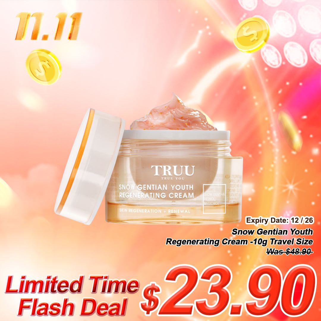 TRUU Snow Gentian Youth Regenerating Cream -10g Travel Size (Expiry on 12/26)