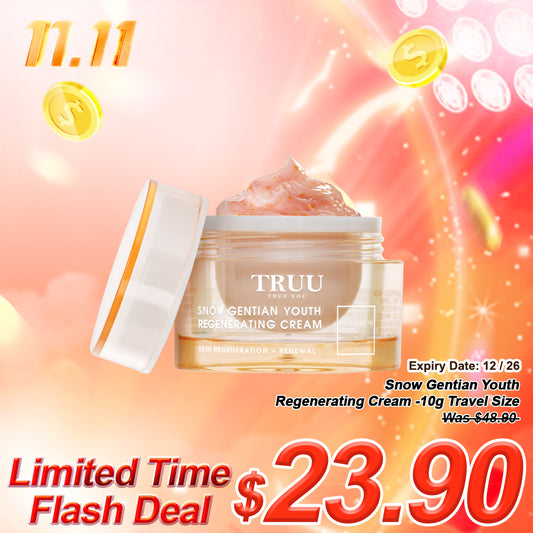 TRUU Snow Gentian Youth Regenerating Cream -10g Travel Size (Expiry on 12/26)