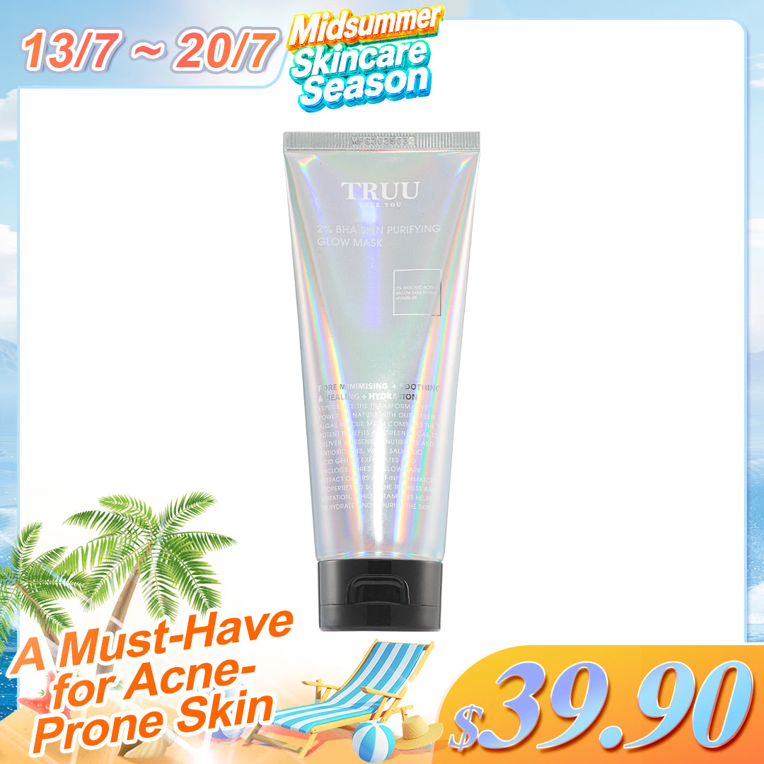 TRUU 2% BHA Skin Purifying Glow Mask | Flash Sale