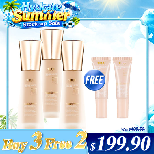 TRUU Ultra Luxe Royal Jelly Tinted Skin Perfector SPF50★★★ x3【Free】Tinted Skin Perfector SPF50★★★ -10ml x2