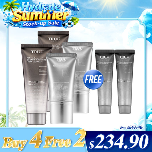 TRUU (PDRN Glow Mask or PDRN Neck Cream) x4 【FREE】PDRN Glow Mask -30g x2