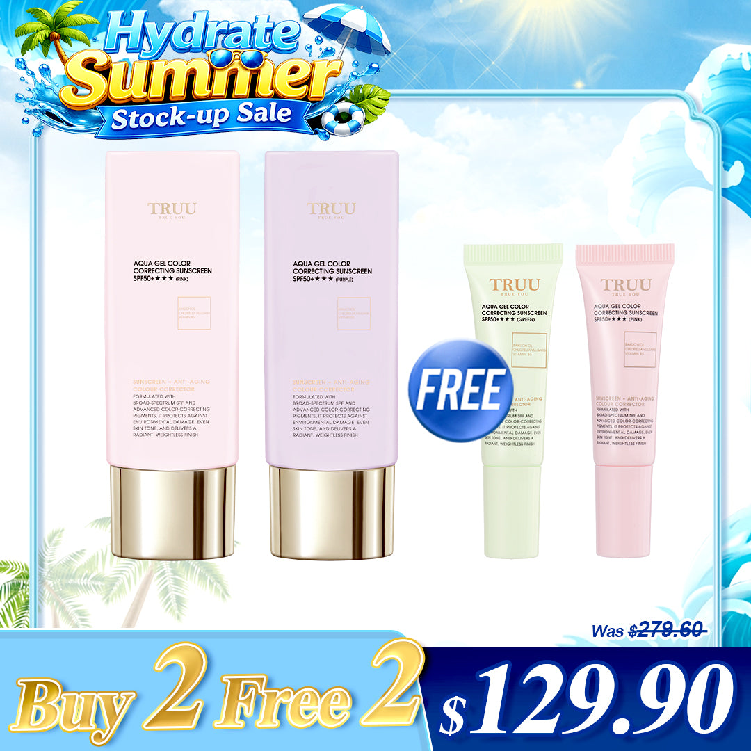 TRUU Color Correcting Sunscreen x2【Free】Sunscreen 10ml x2
