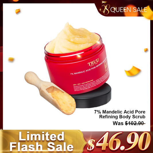 TRUU 7% Mandelic Acid Pore Refining Body Scrub【FREE】Wooden Spatula | Limited Flash Sale