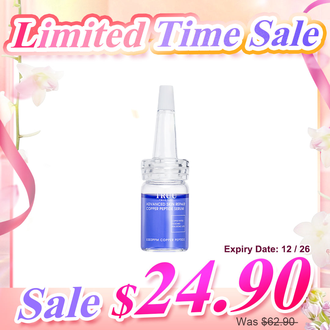 TRUU Advanced Skin Repair Copper Peptide Serum -7ml Travel Size (Expiry on 12/26)