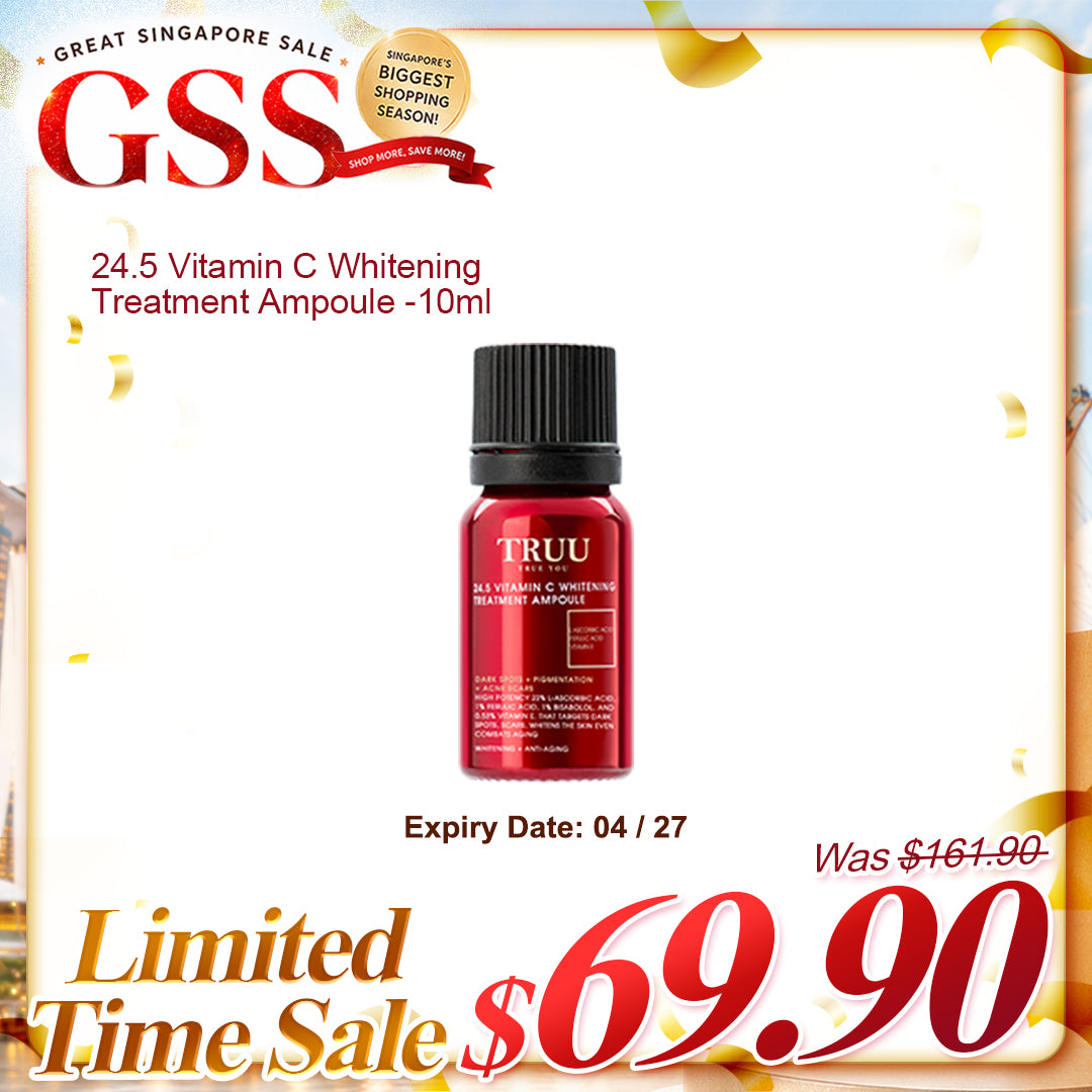 TRUU 24.5 Vitamin C Whitening Treatment Ampoule -10ml (Expiry on 04/27 & 05/27)