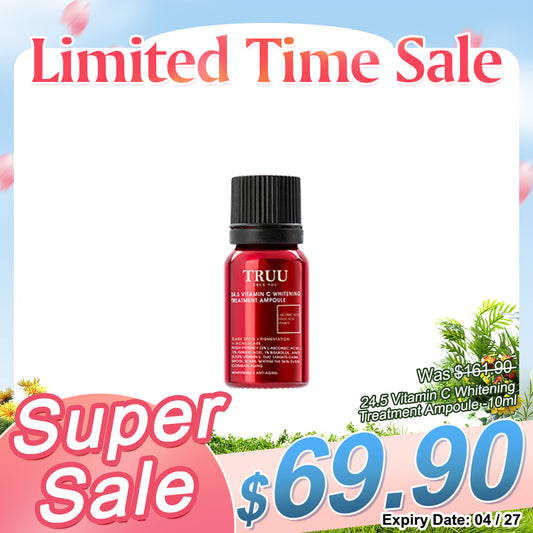 TRUU 24.5 Vitamin C Whitening Treatment Ampoule -10ml (Expiry on 04/27 & 05/27)