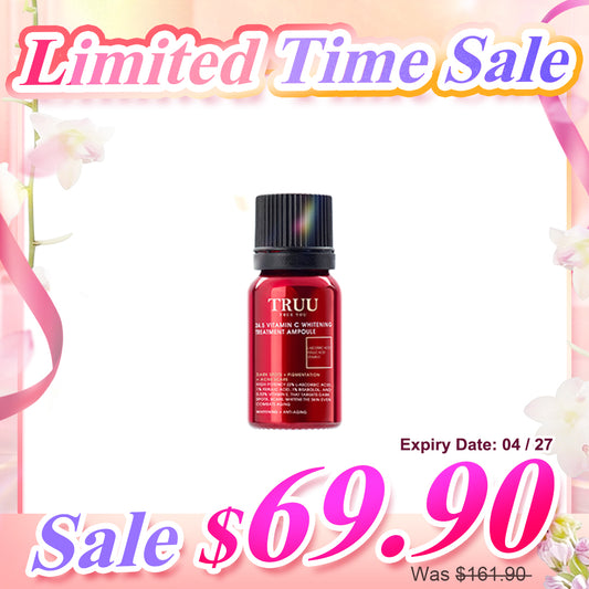 TRUU 24.5 Vitamin C Whitening Treatment Ampoule -10ml (Expiry on 04/27 & 05/27)