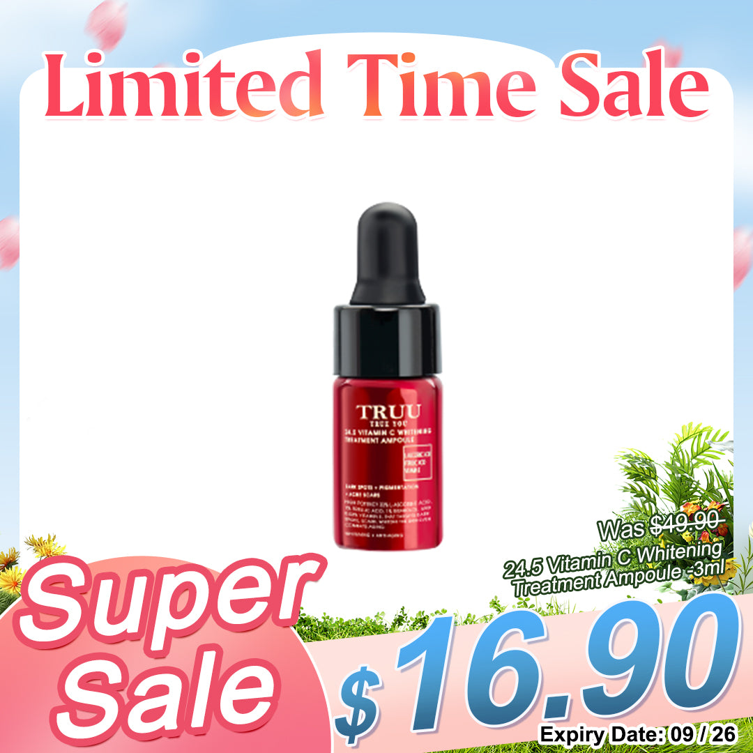 TRUU 24.5 Vitamin C Whitening Treatment Ampoule -3ml Travel Size (Expiry on 09/26)