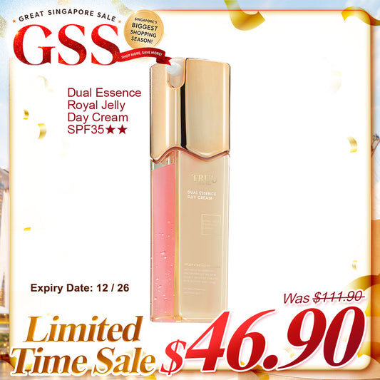 Krim Siang TRUU Dual Essence Royal Jelly SPF35★★