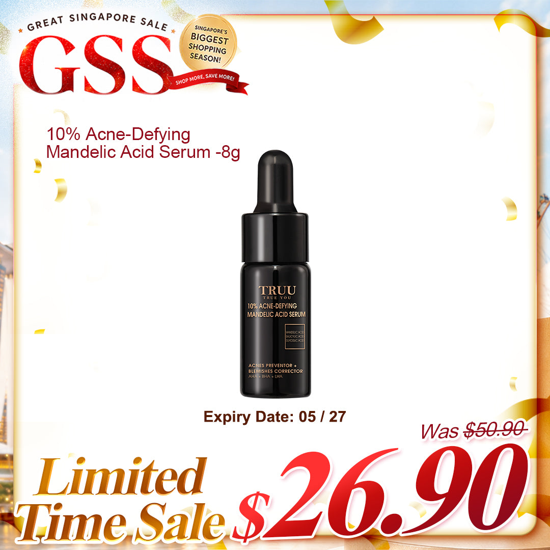 TRUU 10% Acne-Defying Mandelic Acid Serum-8G Travel Size (Expiry on 05/27)