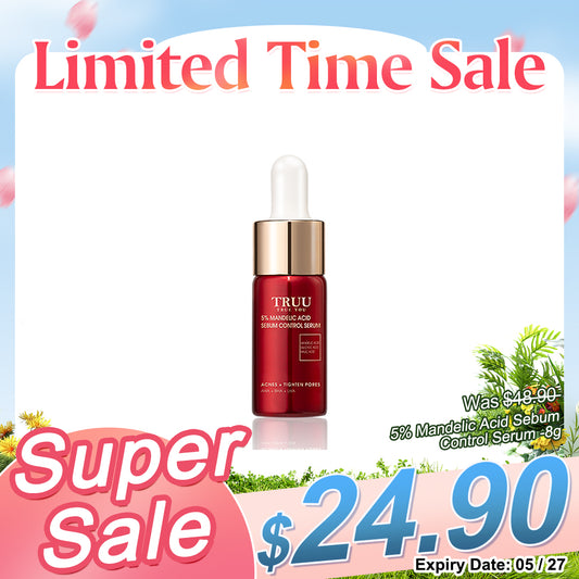 TRUU 5% Mandelic Acid Sebum Control Serum -8G Travel Size (Expiry on 05/27)
