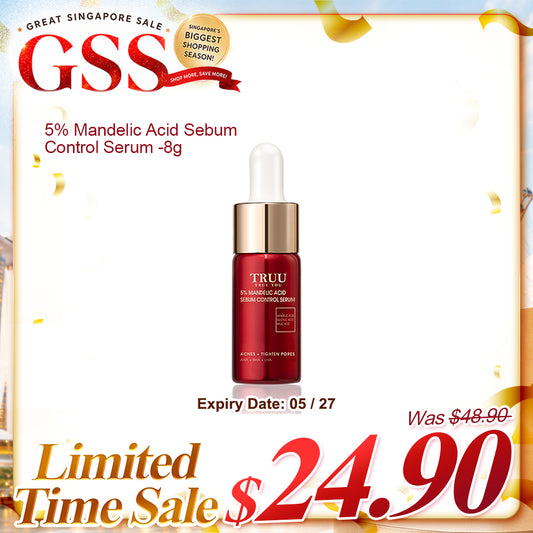 TRUU 5% Mandelic Acid Sebum Control Serum -8G Travel Size (Expiry on 05/27)