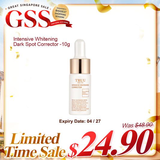 TRUU Intensive Whitening Dark Spot Corrector -10ml Travel Size (Expiry on 04/27)