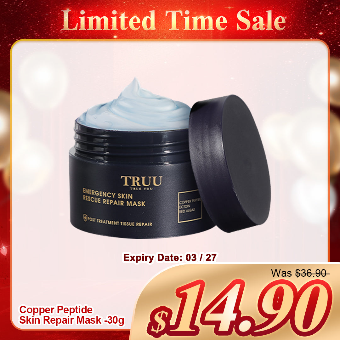 TRUU Copper Peptide Skin Repair Mask - 30g Travel size (Expiry on 03/27)
